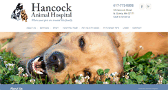 Desktop Screenshot of hancockanimal.com